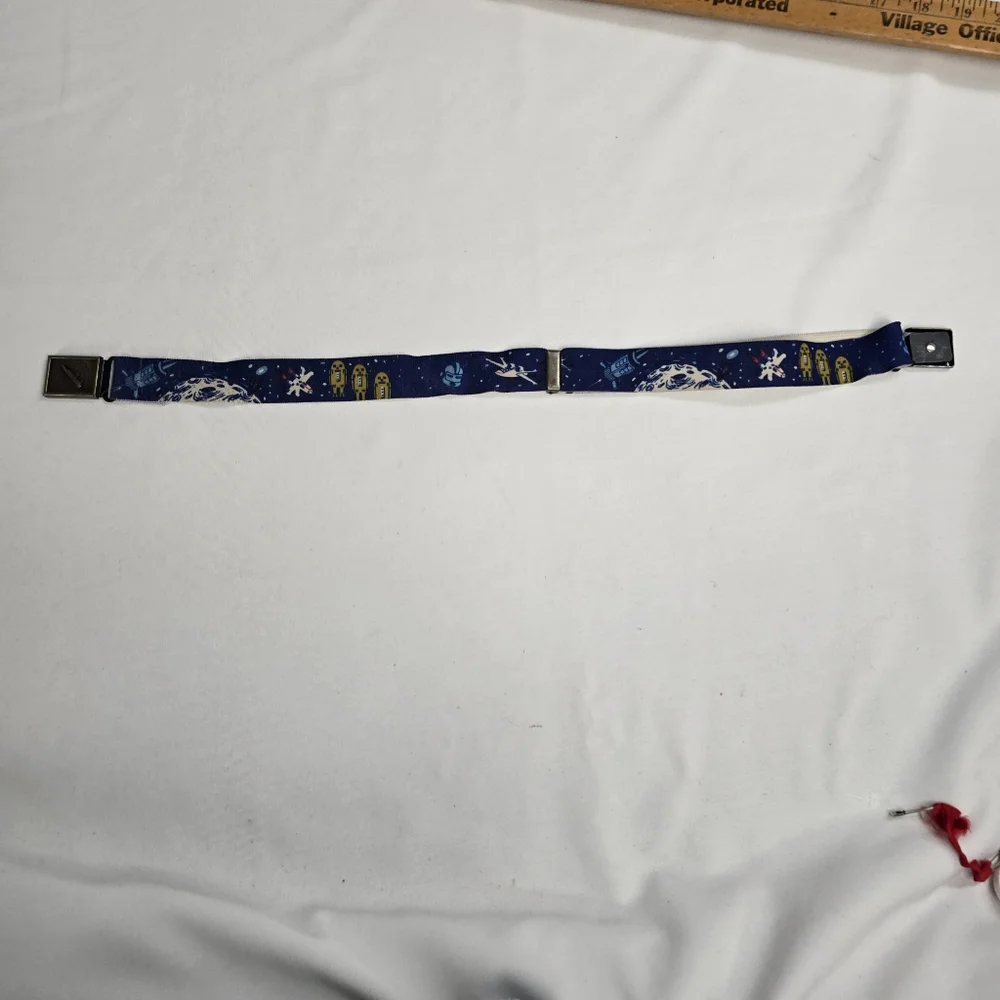 Vintage 70's Or 80's Space Airplane Themed Kids Elastic Belt